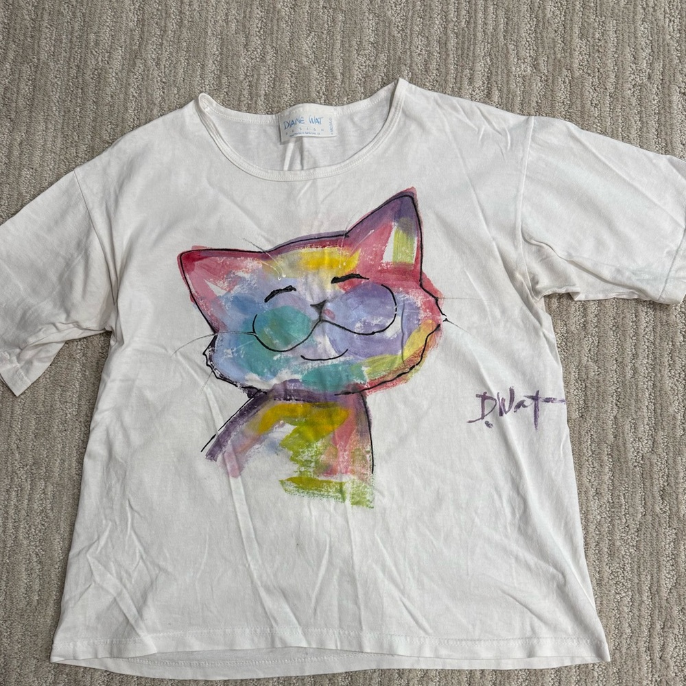 Vintage Cat Graphic Tee